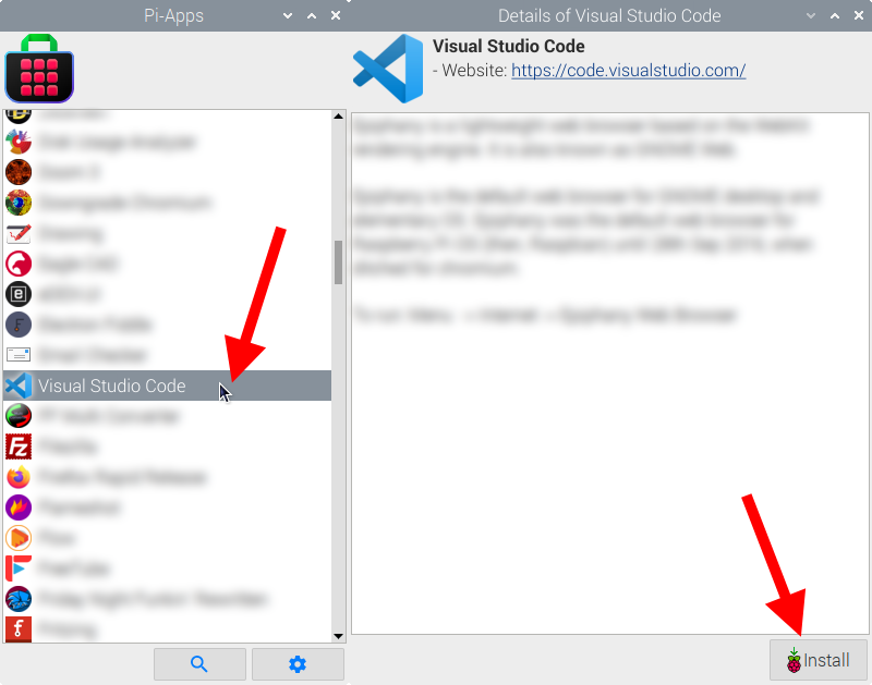 Install Visual Studio Code on Linux ARM Device | Pi-Apps